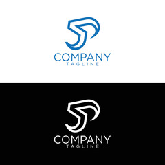 stylish p logo design and premium vector templates