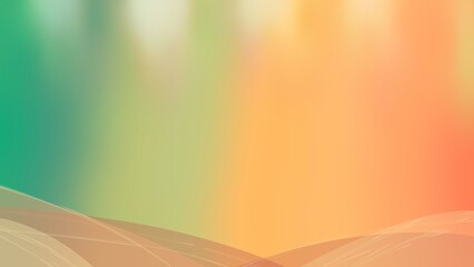 Abstract Colorful Background Green, Orange