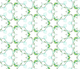 Geo print. Seamless pattern. Geometric Watercolor