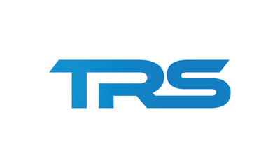 TRS letters Joined logo design connect letters with chin logo logotype icon concept	

