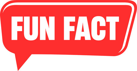 simple fun fact on speech bubble. concept of interesting information for easy education. flat style trend modern thinking logotype graphic design infographic element isolated on white background