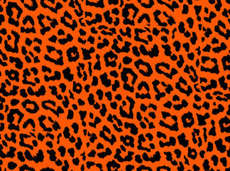 Seamless leopard pattern, animal print.