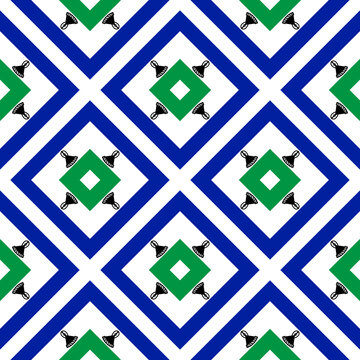lesotho flag pattern. abstract background. vector illustration