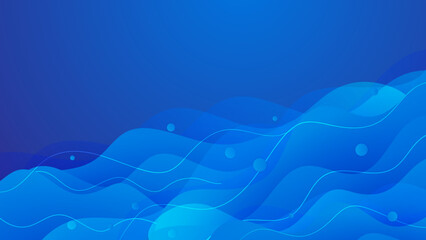 Obraz na płótnie Canvas Modern abstract blue wave background with light multiply and shiny effect vector illustration. Suit for business, corporate, banner, backdrop and much more