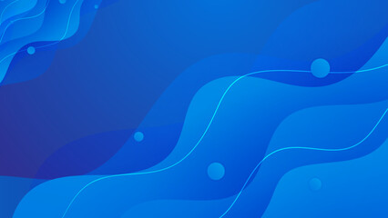 Abstract blue wave background