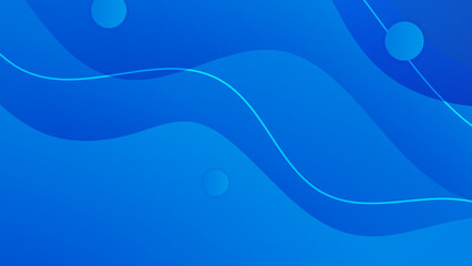 Abstract background created from blue 3D Waves. Colorful 3d blue background with copy-space.
