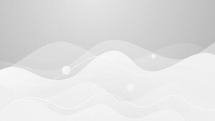 White wave background. Vector abstract graphic design Banner Pattern background template.