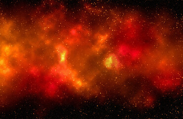 Fototapeta na wymiar Space background with stardust and shining stars. Realistic cosmos and color nebula. Colorful galaxy. 3d illustration