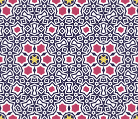 Abstract geometric pattern. A seamless background, vintage texture.