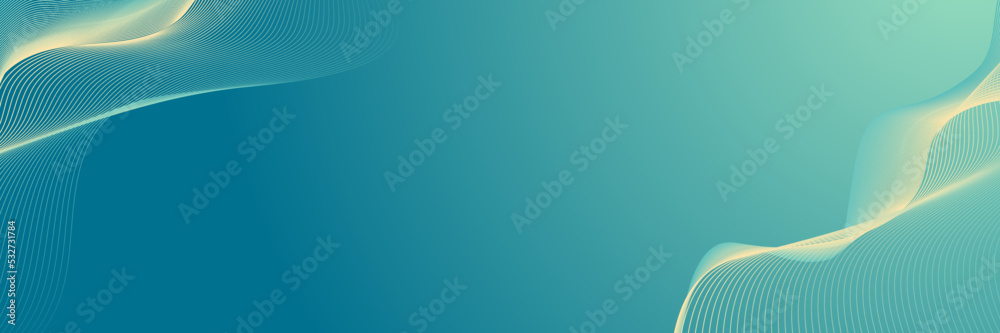 Sticker abstract technology particles lines mesh wave background