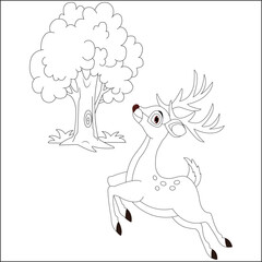 funny coloring page for kids