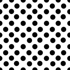  seamless pattern  black and white dots 