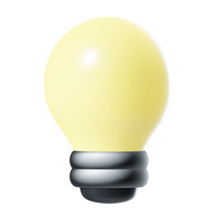 Lamp icon 3d illustration