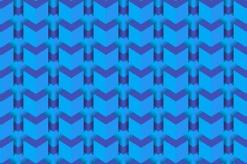 3d Blue Cubes Pattern Wallpaper Background