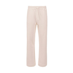 Women's beige tracksuit bottoms wider legs