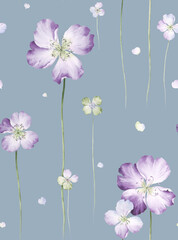 Classic Popular Flower Seamless pattern background.Perfect for wallpaper, fabric design, wrapping paper, surface textures, digital paper.