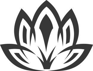 Waterlily lotus flower, aromatherapy and spa sign