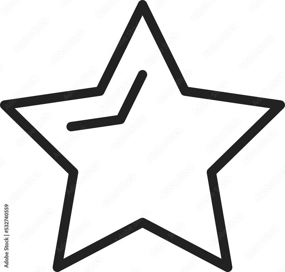 Poster star simple geometric shape, mathematics object