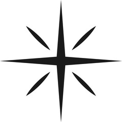 Flare and glitter effect star sparkle twinkle sign