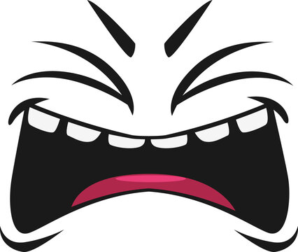 Happy Laughing Cartoon Face, Vector Emoji, Laugh
