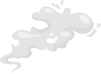 Vapor sprayer trail, aroma gas puff, smoke cloud