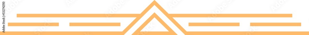 Poster divider or header element yellow decorative line