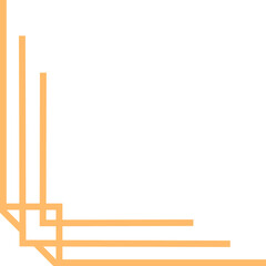 Corner design element patterns art deco style edge