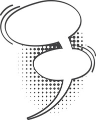 Message or chatting box, think memo speech bubble