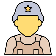 Army soldier   which can easily modify or edit

