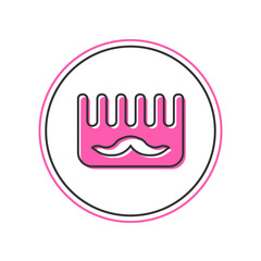 Filled outline Hairbrush icon isolated on white background. Comb hair sign. Barber symbol. Vector