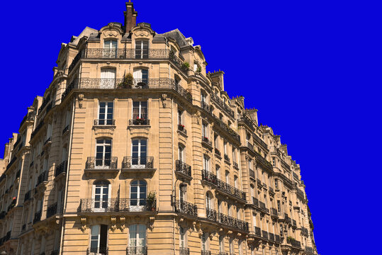 Immeuble haussmannien à Paris. France