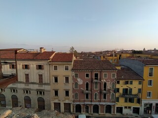 Fototapeta na wymiar View of Verona city center from amphitheater Arena , Italy