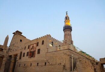 Fototapeta premium The Mosque of Abu Haggag on the temple of Luxor 