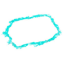 Turquoise Glitter Border 