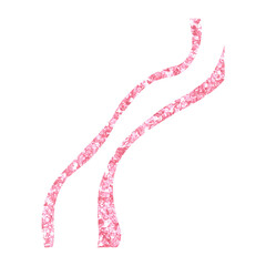 Rose Gold Sparkling Glitter Decorative Lines