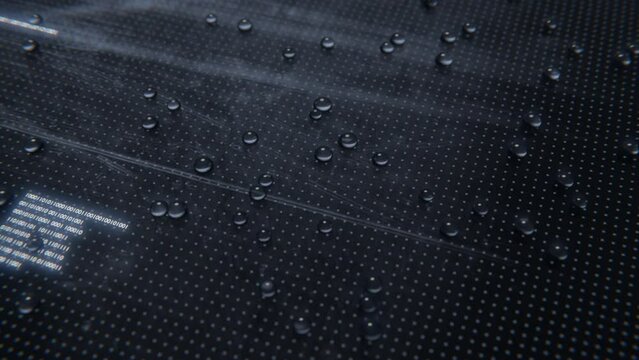 Tips And Tricks - Rainy Glass Title Video Animation. High Quality MP4 Video Intro Outro.
