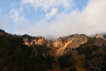 Mountain climbing in winter, Nikko, Shirane