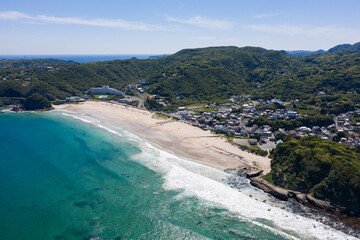 白浜大浜海水浴場 空撮