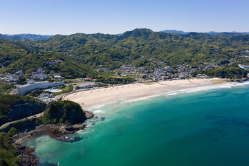 白浜大浜海水浴場 空撮
