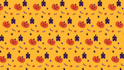 Halloween vector seamless pattern Background  design