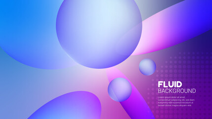 Modern Trendy fluid gradient background, colorful abstract liquid 3d shapes. Futuristic design wallpaper for banner, poster, cover, flyer, presentation, advertising, landing page