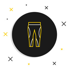 Line Leggings icon isolated on white background. Colorful outline concept. Vector