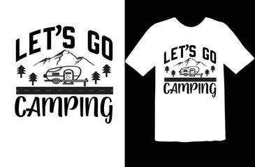Let’s go camping svg design