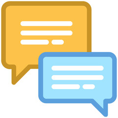 Chatting Vector Icon 