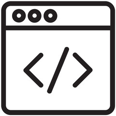 Obraz premium HTML Coding Vector Icon