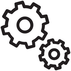 Cog Vector Icon 