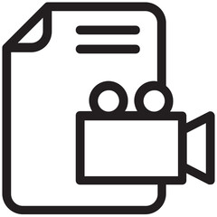 Video File Vector Icon