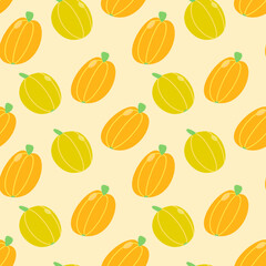 halloween pumpkins pattern, colorful background pumpkins, seamless pumpkins pattern, vector graphic 