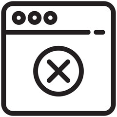 Blocked Website Vector Icon