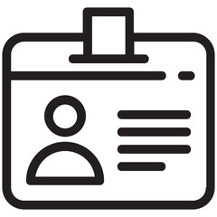 ID Card Vector Icon